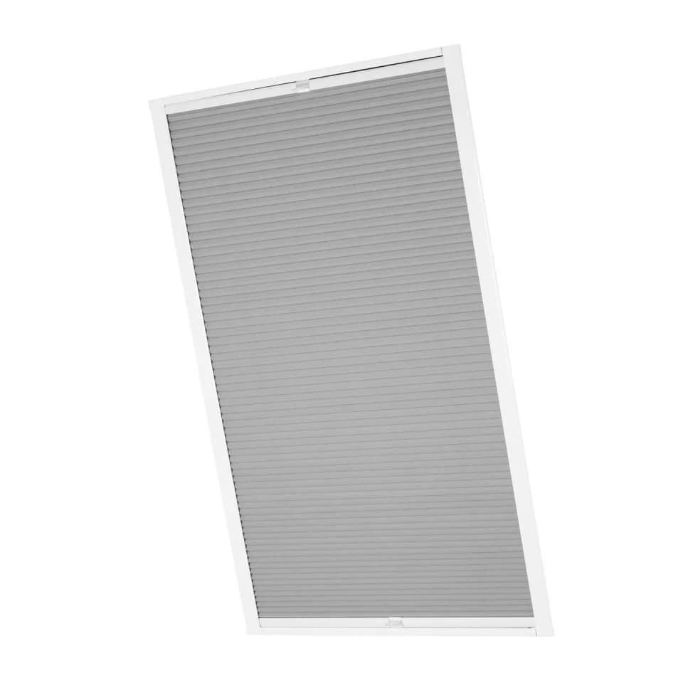 Ventanara Dachfensterplissee Grau für Velux Fenster