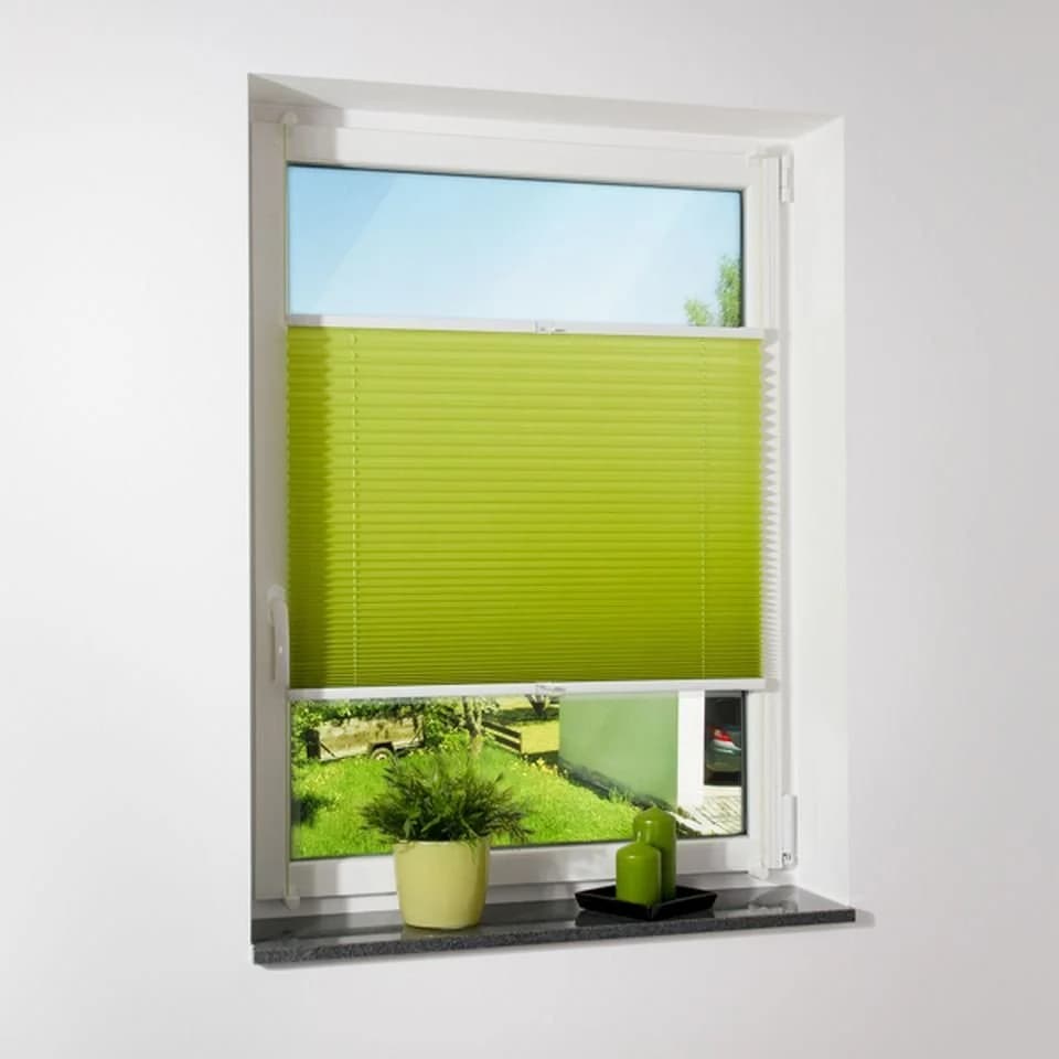 ventanara Plissee ohne Bohren Grün Polyester Klemmfix - Bild 2