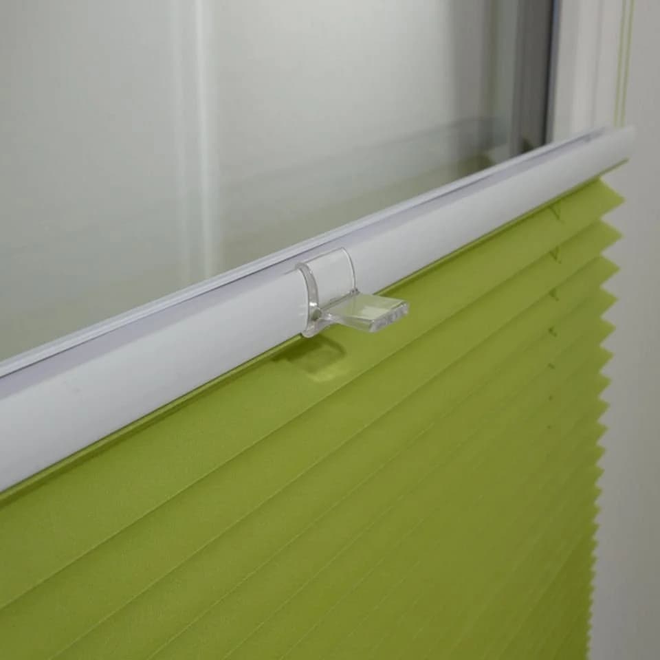 ventanara Plissee ohne Bohren Grün Polyester Klemmfix - Bild 3