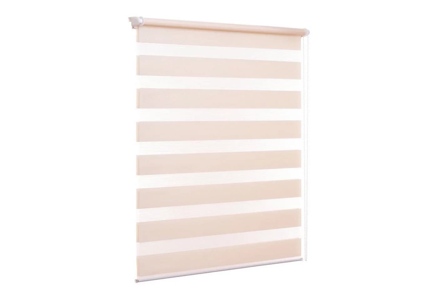 Ventanara Doppelrollo Klemmfix Creme Polyester ohne Bohren - Bild 2
