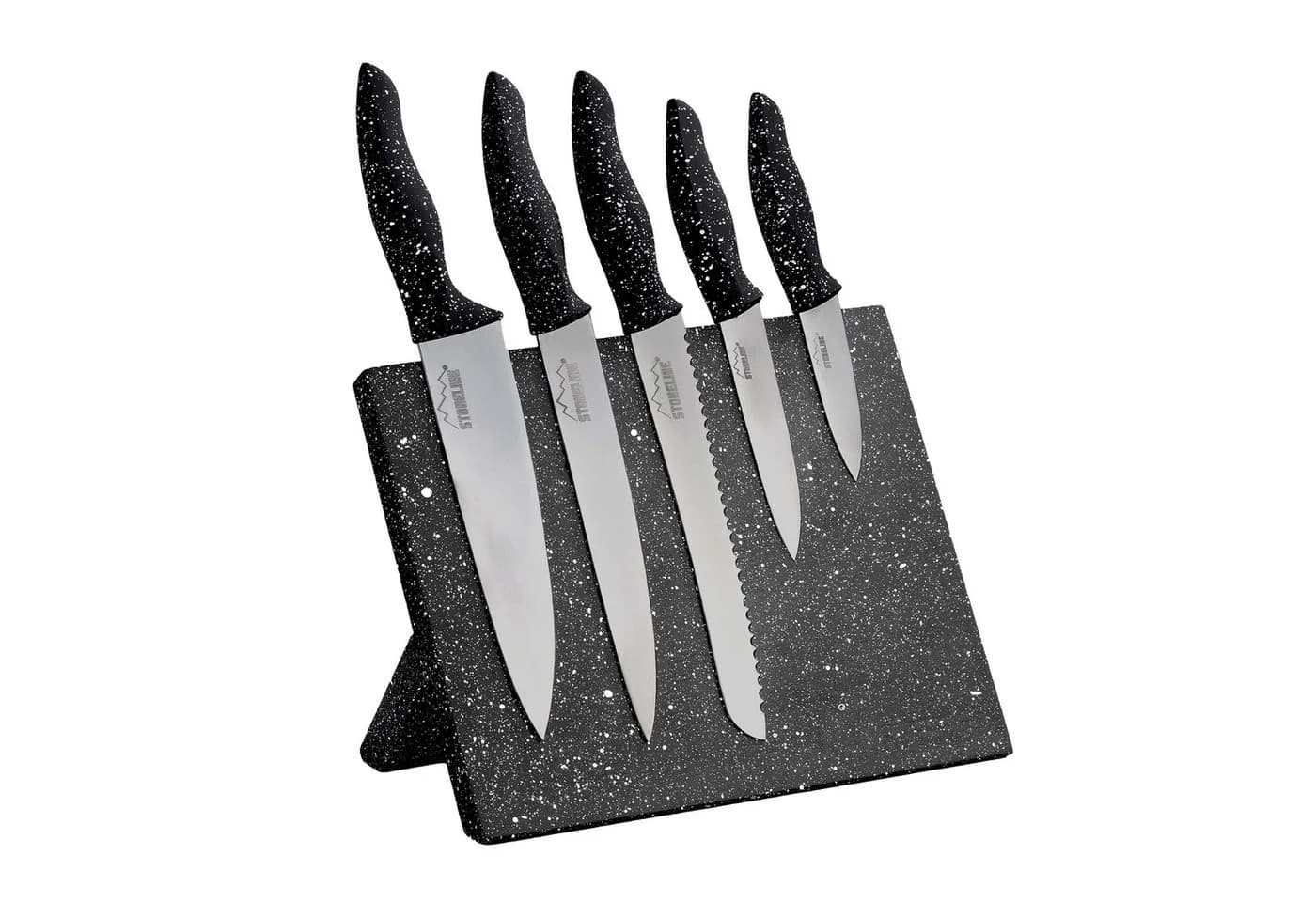STONELINE Messer-Set Magnet Messerblock 6-teilig Edelstahl Titan - Bild 2
