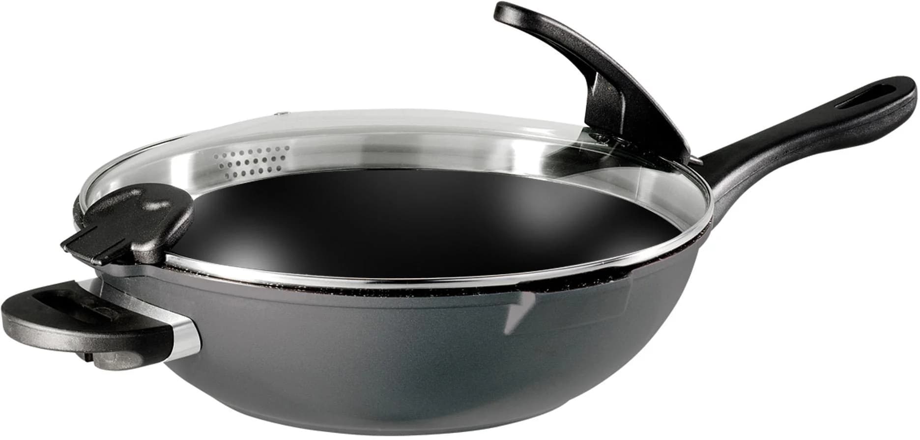STONELINE Future Wok 32 cm Anthrazit Induktion