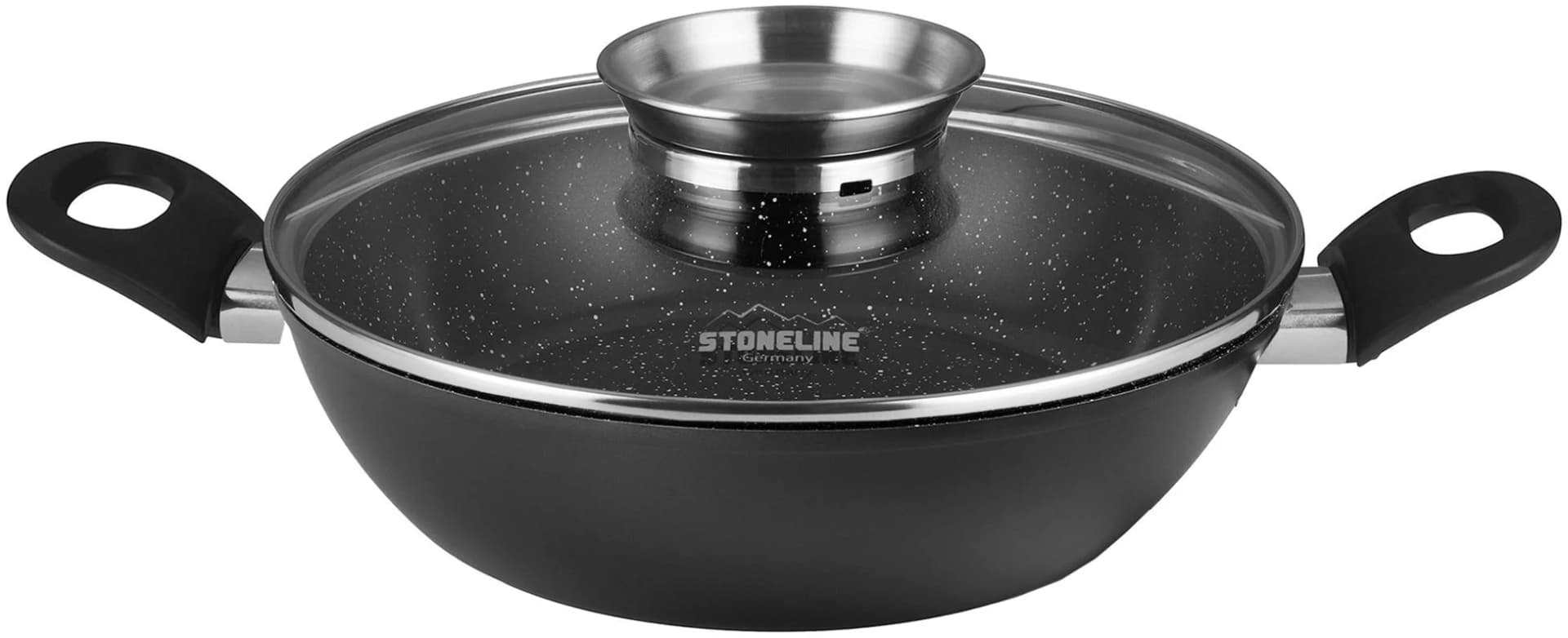 Servierpfanne STONELINE CERAMIC Anthrazit 28 cm Induktion