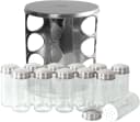 STONELINE Gewürzregal 12-tlg. 360° drehbar Edelstahl Glas Bild 5