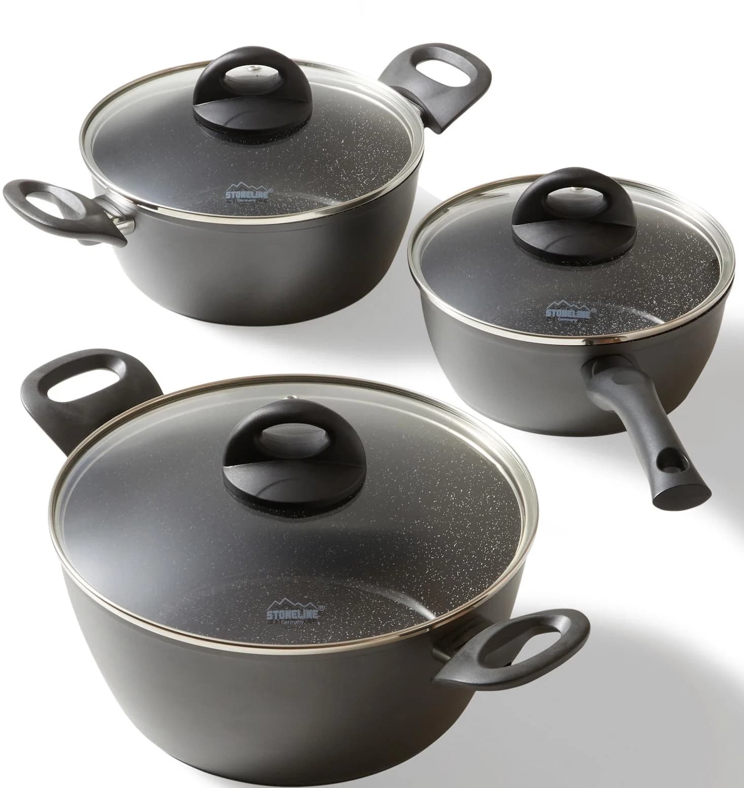 STONELINE Topf-Set CERAMIC Anthrazit Induktion - Bild 2