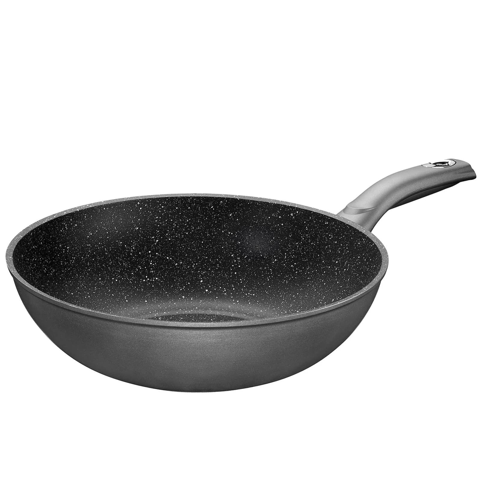 STONELINE Wok 30 cm Grau Antihaftbeschichtung Induktion