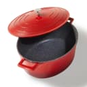 Stoneline Gourmet Bräter 32x25 cm Antihaft Kirschrot Bild 1