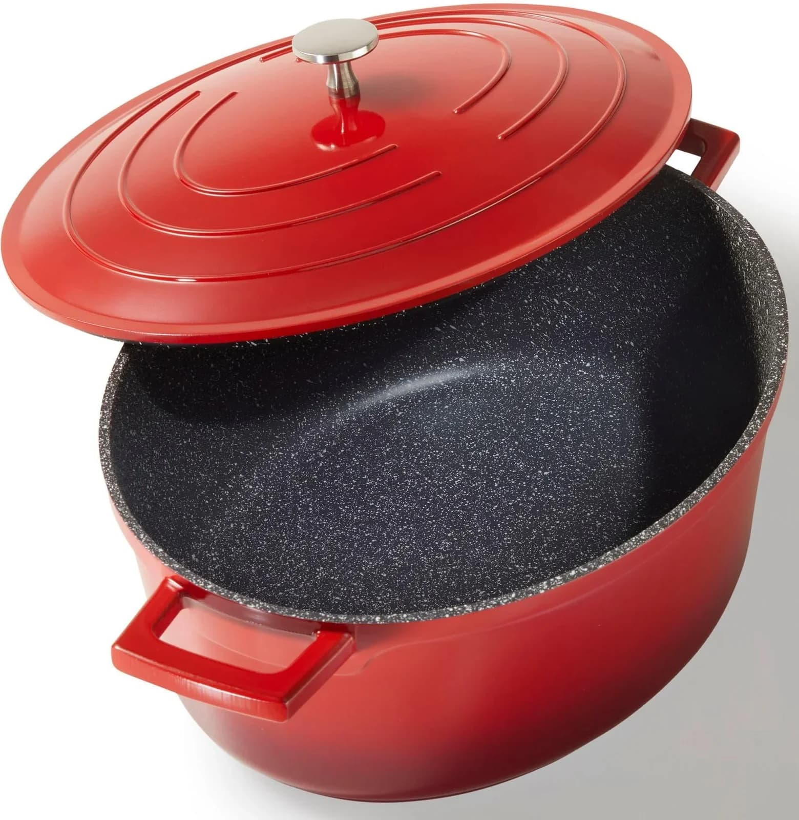 Stoneline Gourmet Bräter 32x25 cm Antihaft Kirschrot - Bild 2