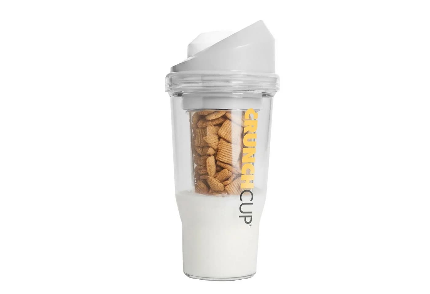 STONELINE CrunchCup® Müslischüssel Weiß Zwei-Kammer-System - Bild 2