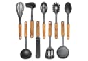 STONELINE Kochbesteck-Set 9-tlg. Schwarz Holzgriff Design Bild 2