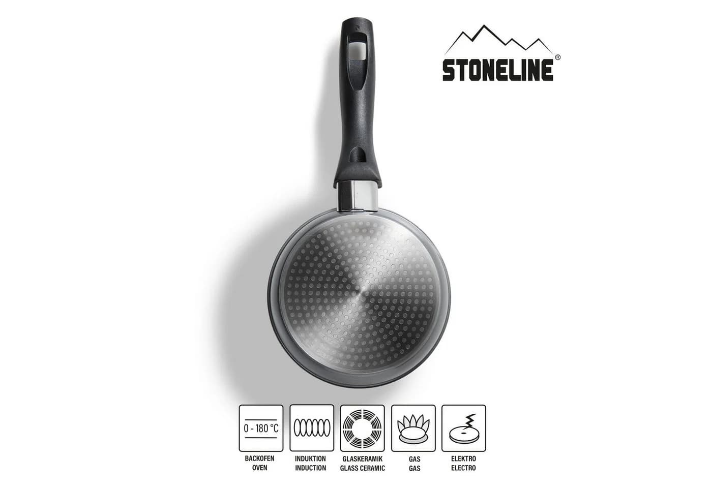 STONELINE Bratpfanne Aluminiumguss Grau Antihaftbeschichtung