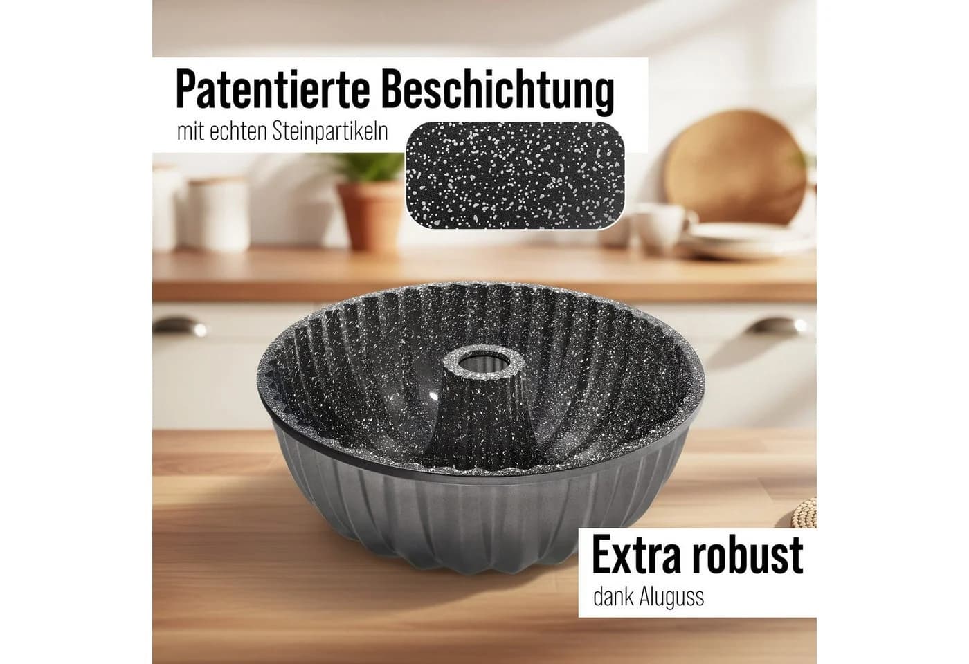 STONELINE Gugelhupfform Aluminiumguss Antihaftbeschichtung - Bild 4