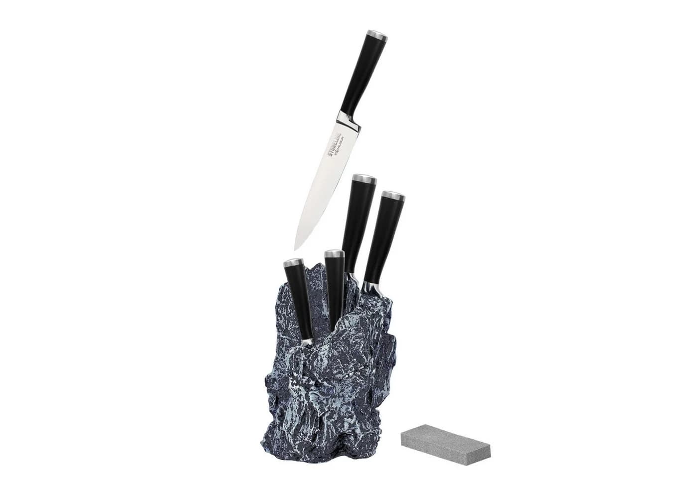 STONELINE Messer-Set 7-tlg. mit Felsform-Block & Schleifstein - Bild 2