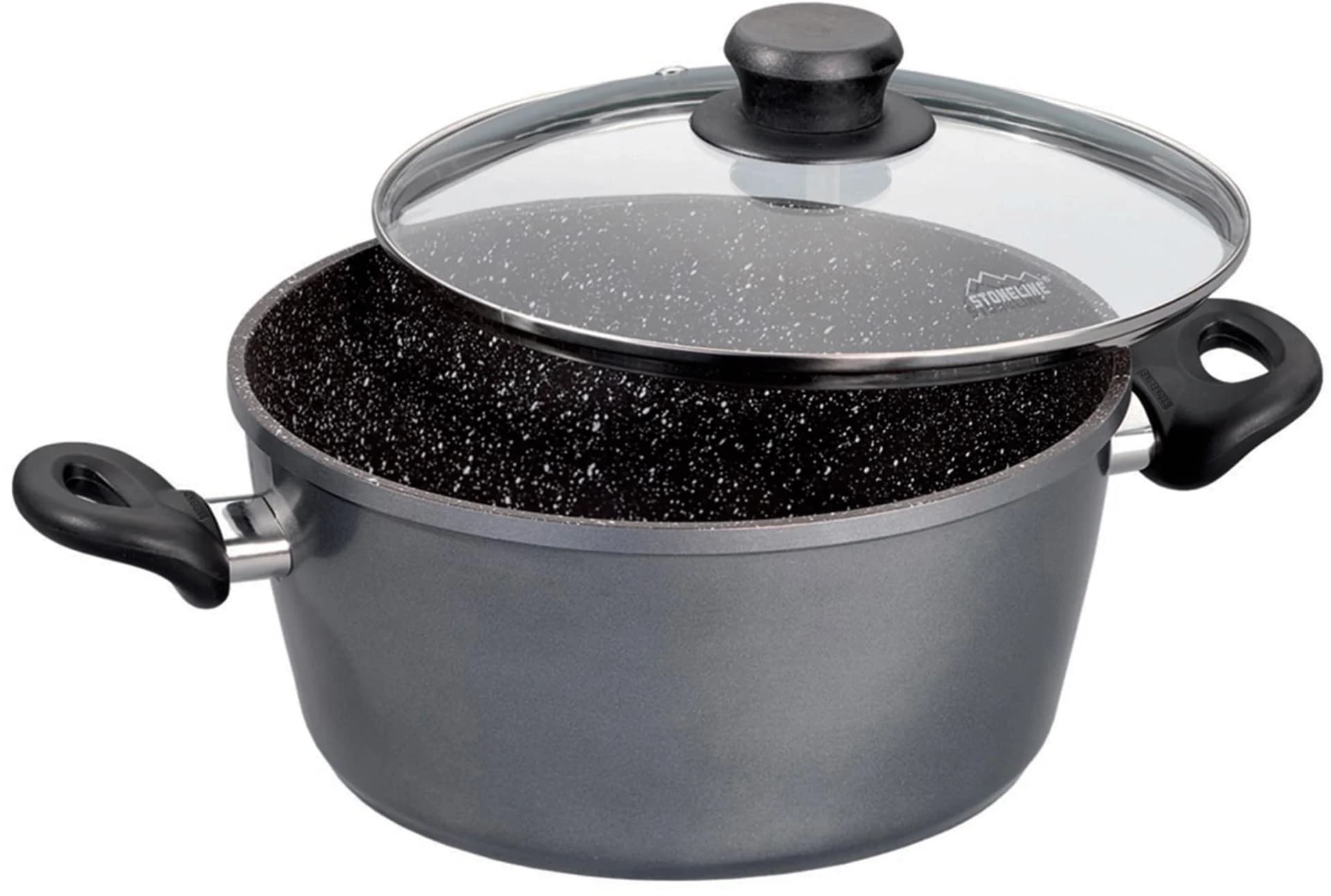 STONELINE Kochtopf Anthrazit 16 cm Induktion