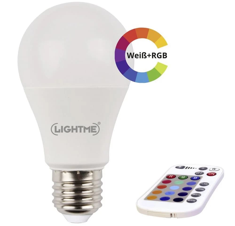 LightMe LED-Leuchtmittel LM85193 RGBW 6W = 48W E27
