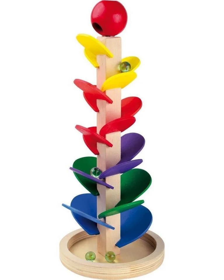 Small Foot Lernspielzeug Murmelbahn Klangbaum Bunt