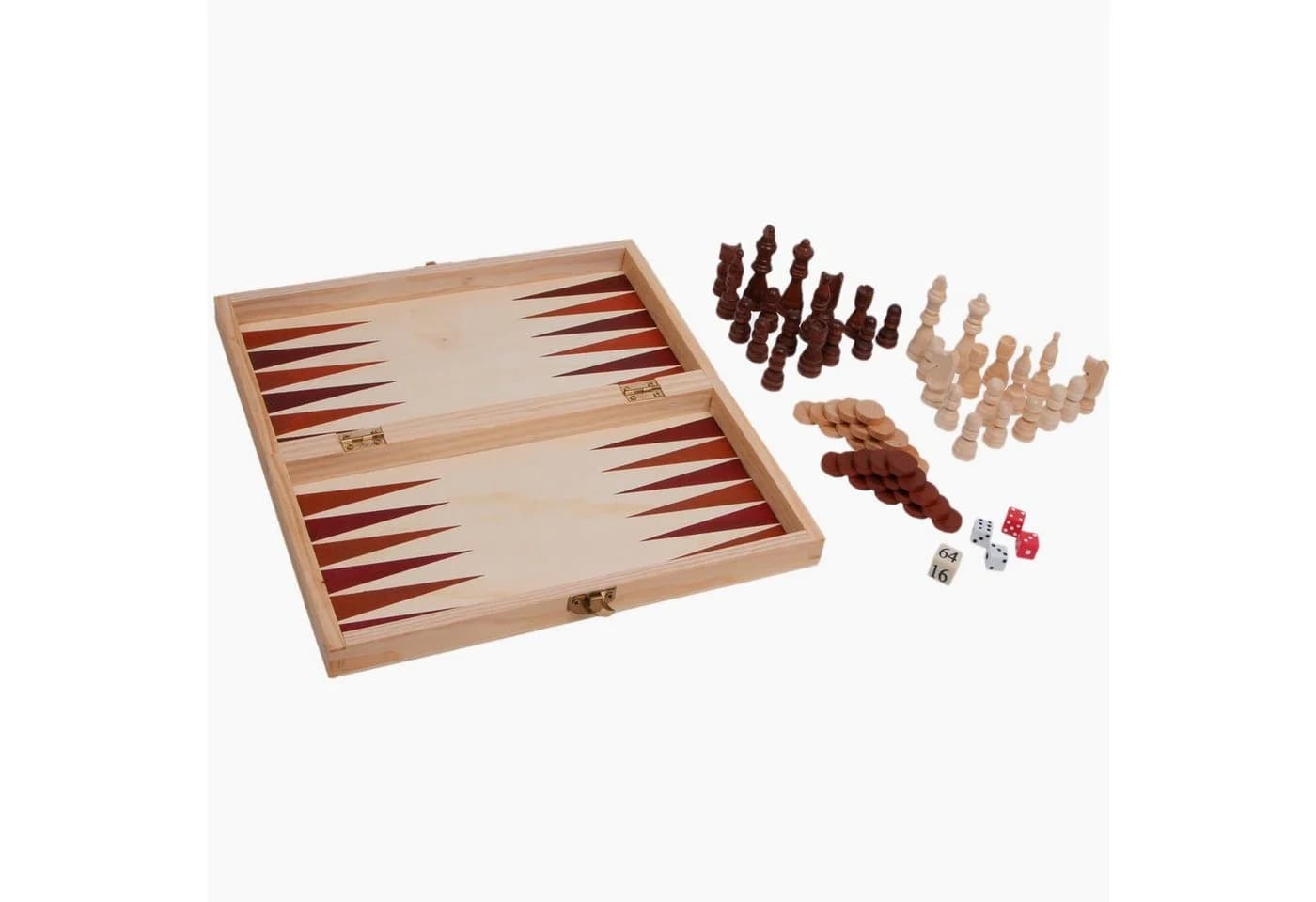 Small Foot Spielesammlung Schach, Backgammon & Dame Holzkoffer - Bild 4