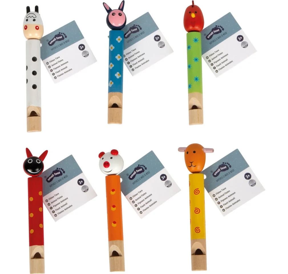 Small Foot Spielzeug-Musikinstrument Flöten Tiere Holz
