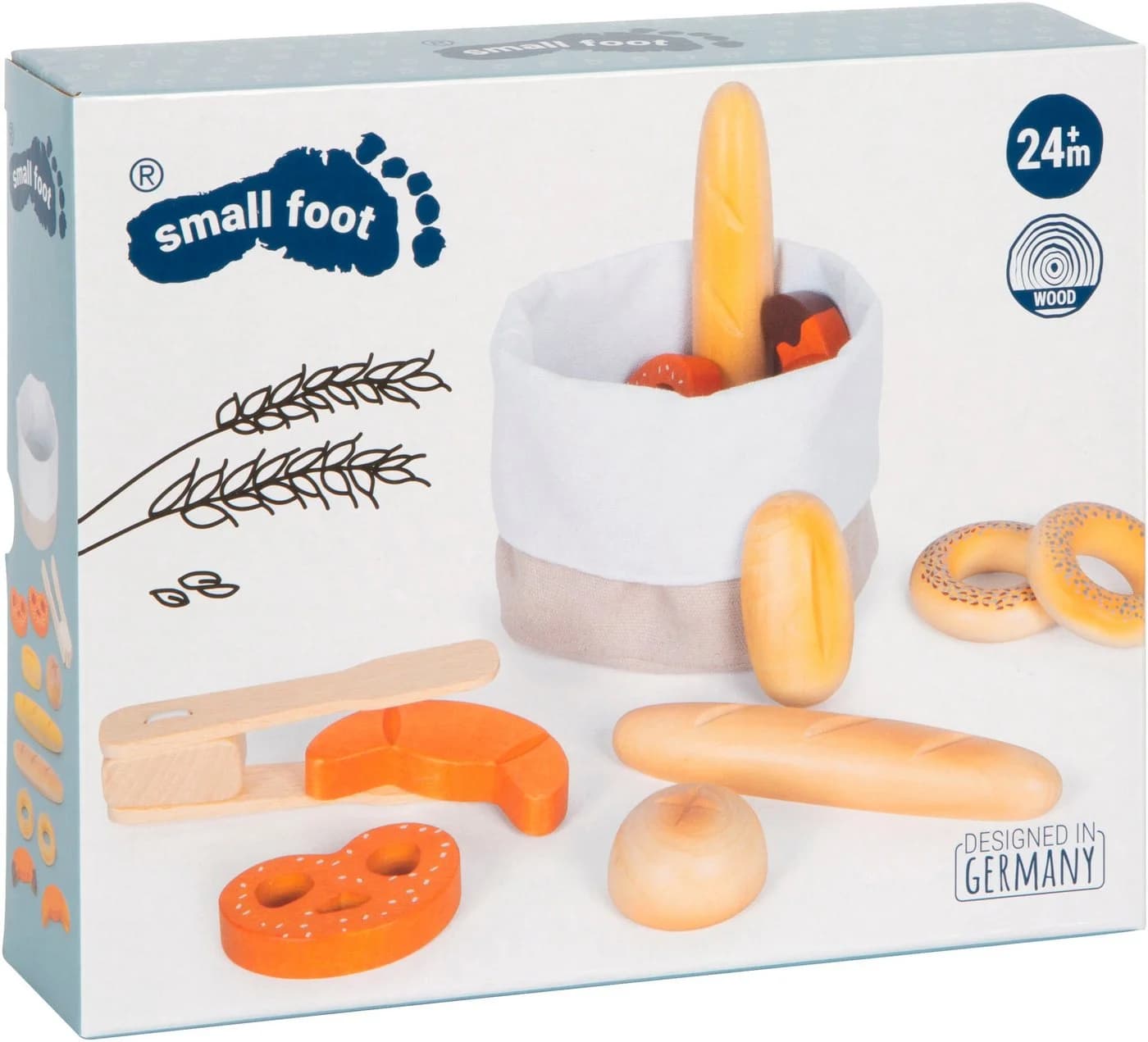 Small Foot Spiellebensmittel Brotkorb-Set „fresh“ 12-tlg. Bunt Holz - Bild 4