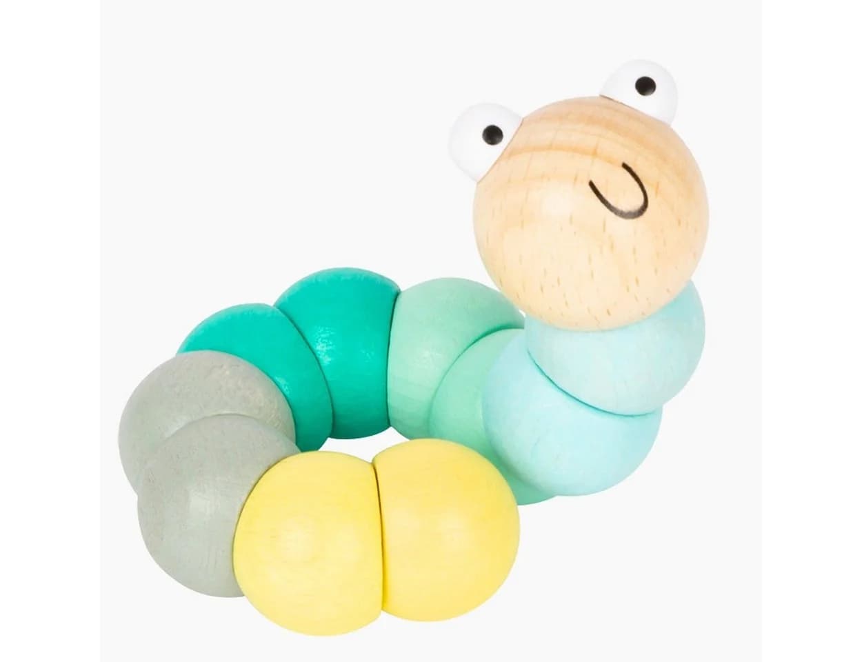 Small Foot Greifspielzeug Drehwurm Pastell 2er Set Holz