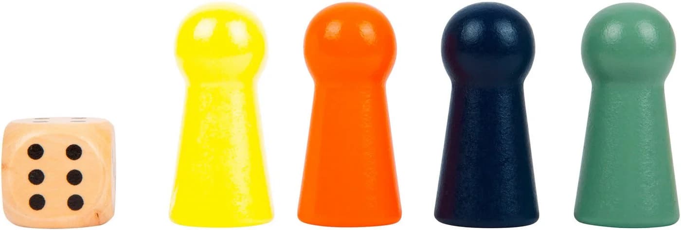 Small Foot Spiel Ludo XL - Holz Gesellschaftsspiel Bunt - Bild 2