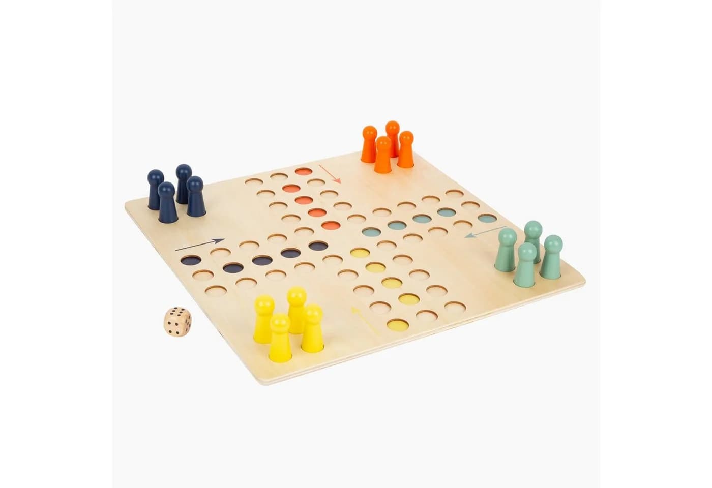 Small Foot Spiel Ludo XL - Holz Gesellschaftsspiel Bunt - Bild 4