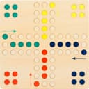 Small Foot Spiel Ludo XL - Holz Gesellschaftsspiel Bunt Bild 5