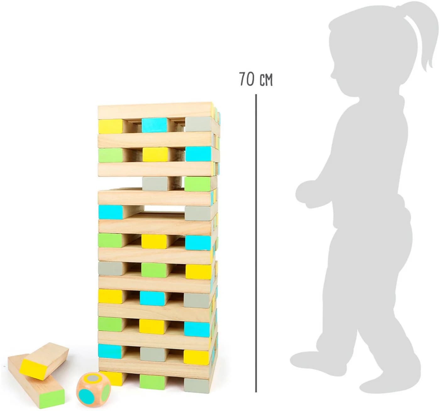 Small Foot Wackelturm XXL Spiel aus Holz Bunt - Bild 5