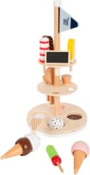 Small Foot Spiellebensmittel Eisständer Bunt Holz mit Magnet-Portionierer Bild 1