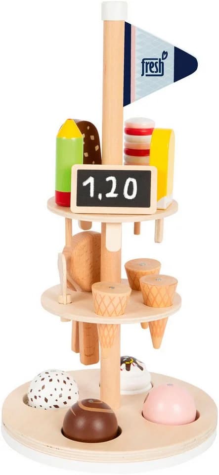 Small Foot Spiellebensmittel Eisständer Bunt Holz mit Magnet-Portionierer - Bild 2