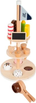 Small Foot Spiellebensmittel Eisständer Bunt Holz mit Magnet-Portionierer Bild 3