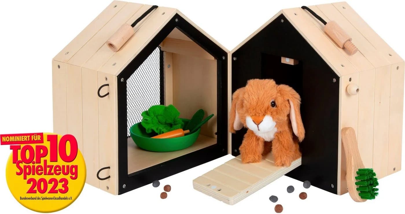 Small Foot Hasenstall mit Auslauf Holz Spielzeug