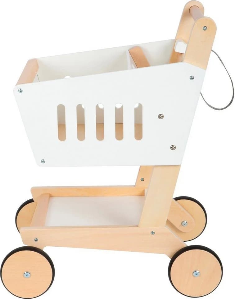 Small Foot Spiel-Einkaufswagen Weiß mit Kindersitz