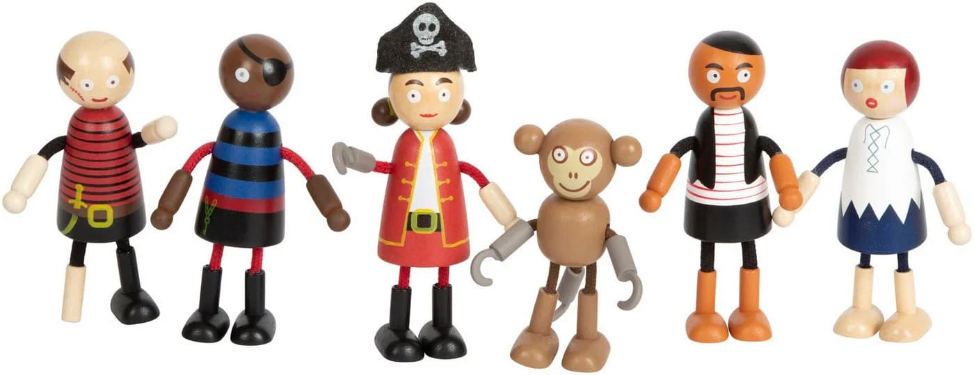 Small Foot Biegepuppe Piraten Figuren Set - Bild 2