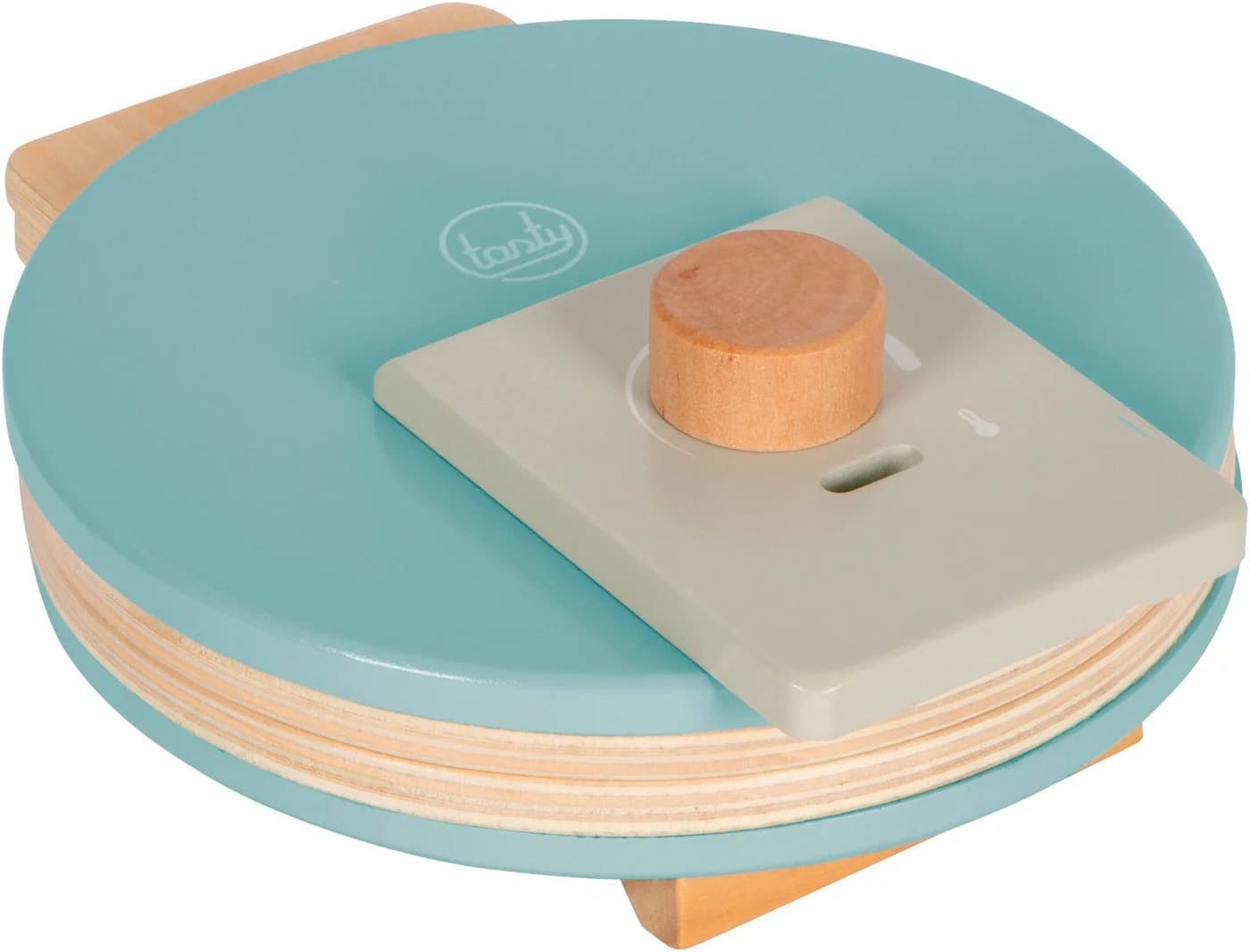 Small Foot Kinder-Waffeleisen Tasty Holz Grau Blau - Bild 3