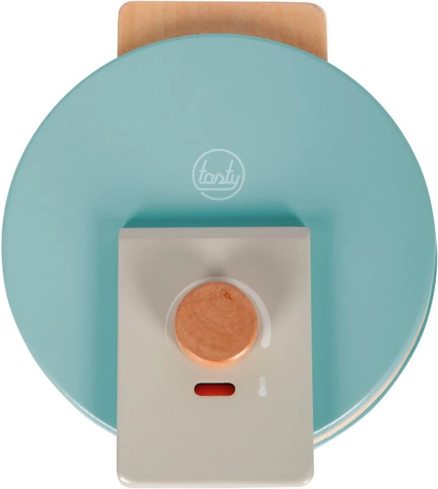 Small Foot Kinder-Waffeleisen Tasty Holz Grau Blau - Bild 5