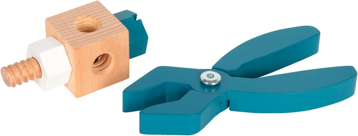 Small Foot Kinder-Werkzeug-Set Werkzeugkoffer - Workshop, 53-tlg, aus Holz - Bild 4