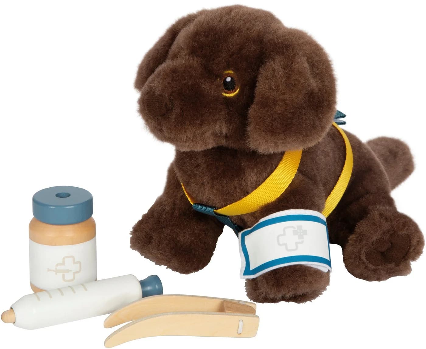 Small Foot Plüschfigur Hund mit Tasche 15-tlg Braun Pflege-Set - Bild 4