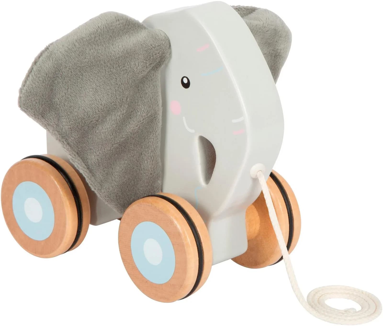 Small Foot Nachziehspielzeug Nachziehtier Elefant Bunt Holz