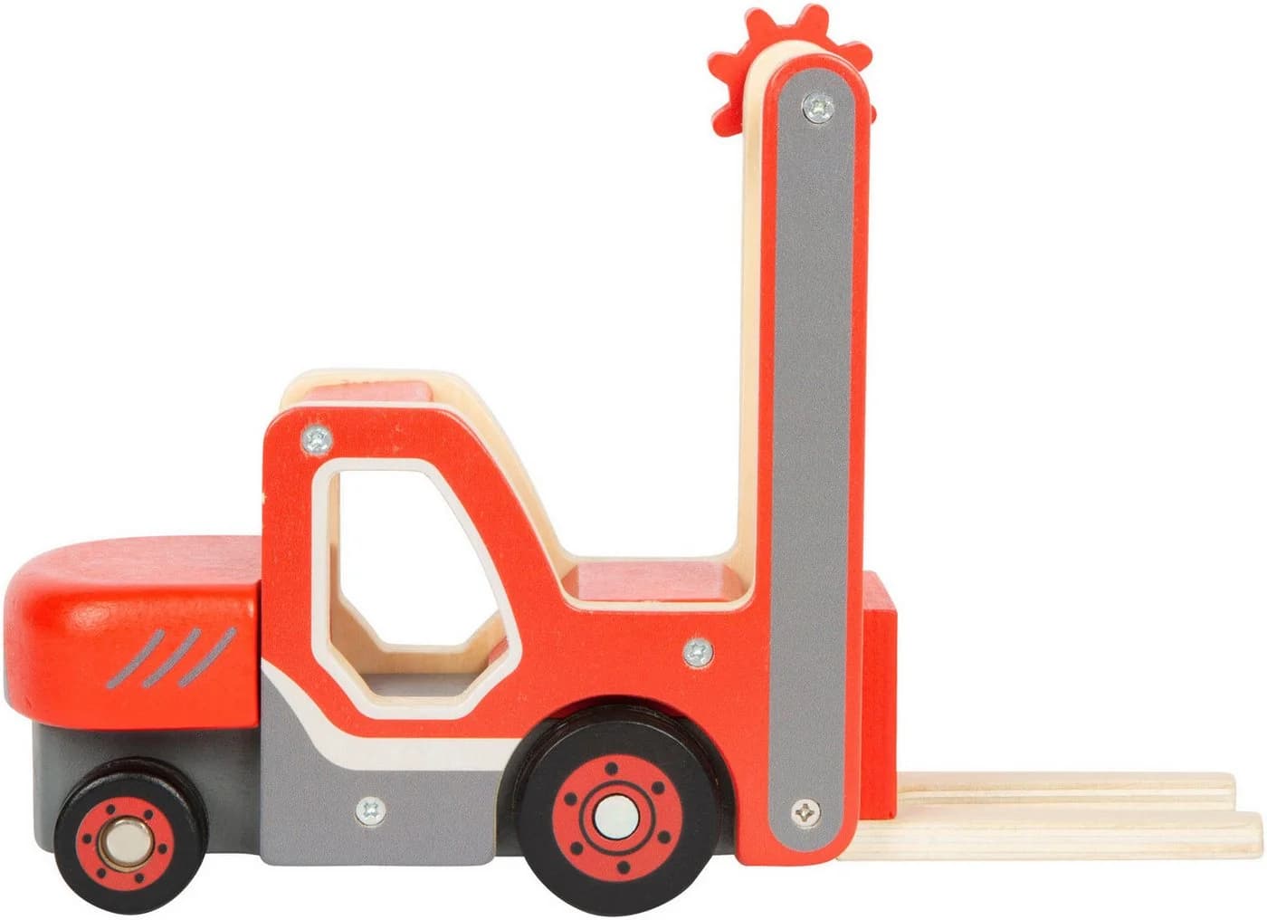 Small Foot Spielzeug-Gabelstapler mit Palette und Seilwinde - Bild 3