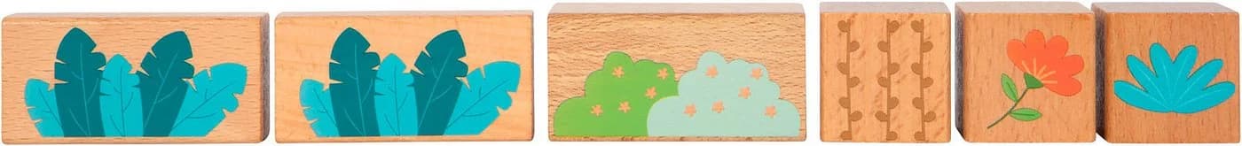 Small Foot Holzbausteine Jungle Friends 50-tlg. Bunt - Bild 5