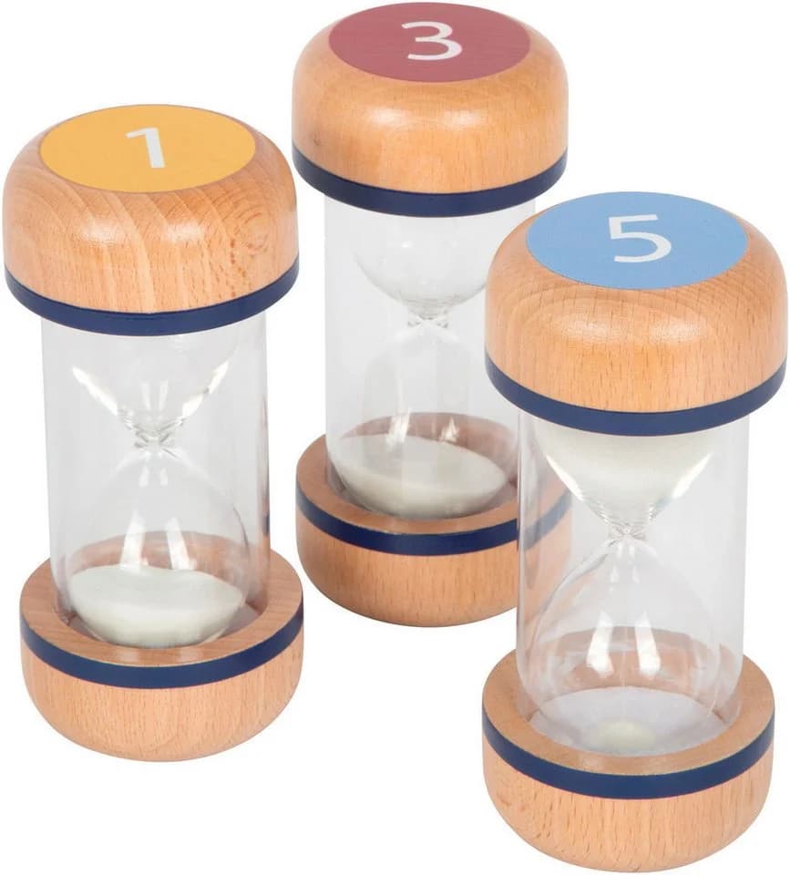 SMALL FOOT Sanduhren-Set Educate - Lernspielzeug Holz Kunststoff - Bild 2