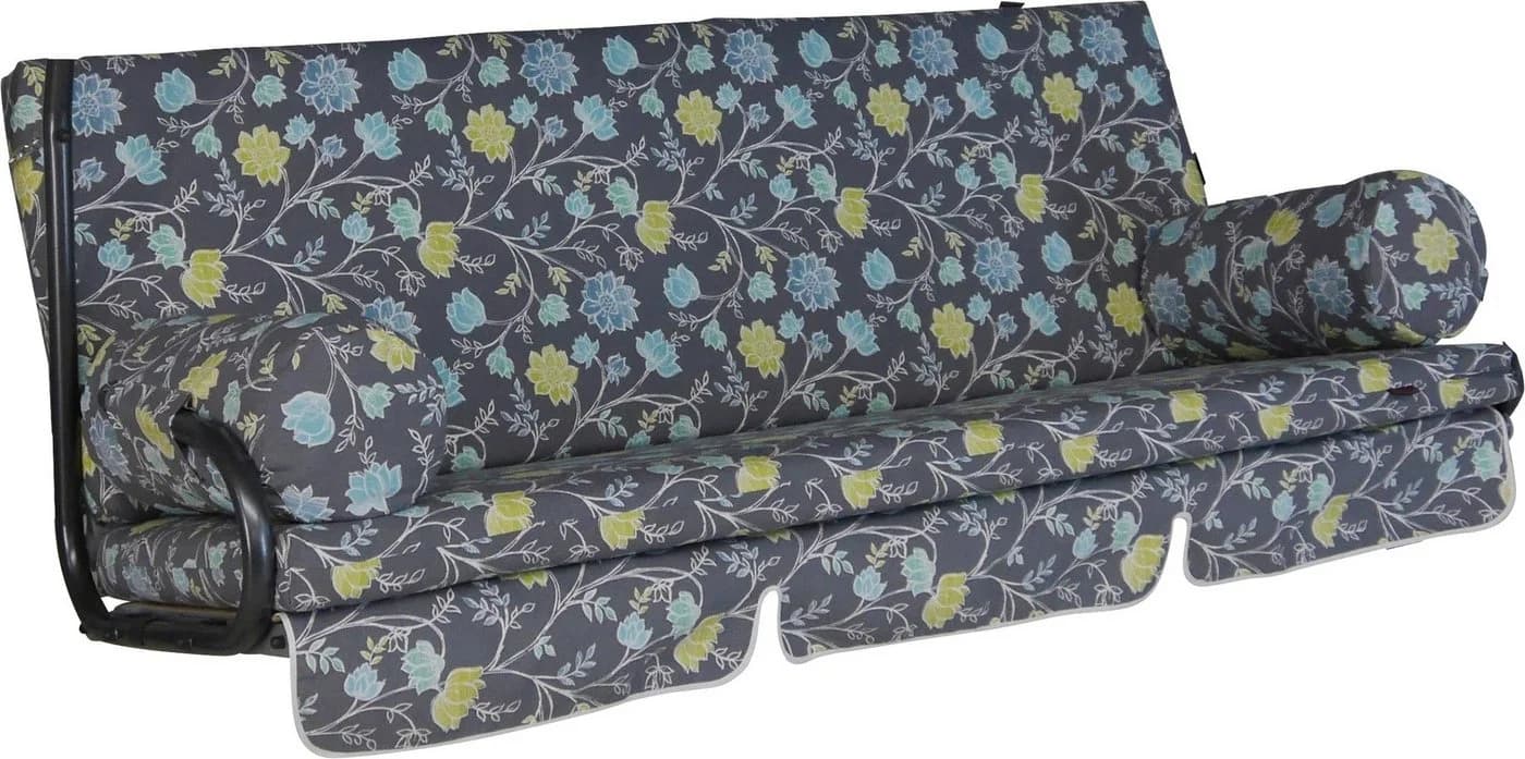 Angerer Freizeitmöbel Bankauflage Trend Grau Blau Baumwolle Polyester - Bild 2
