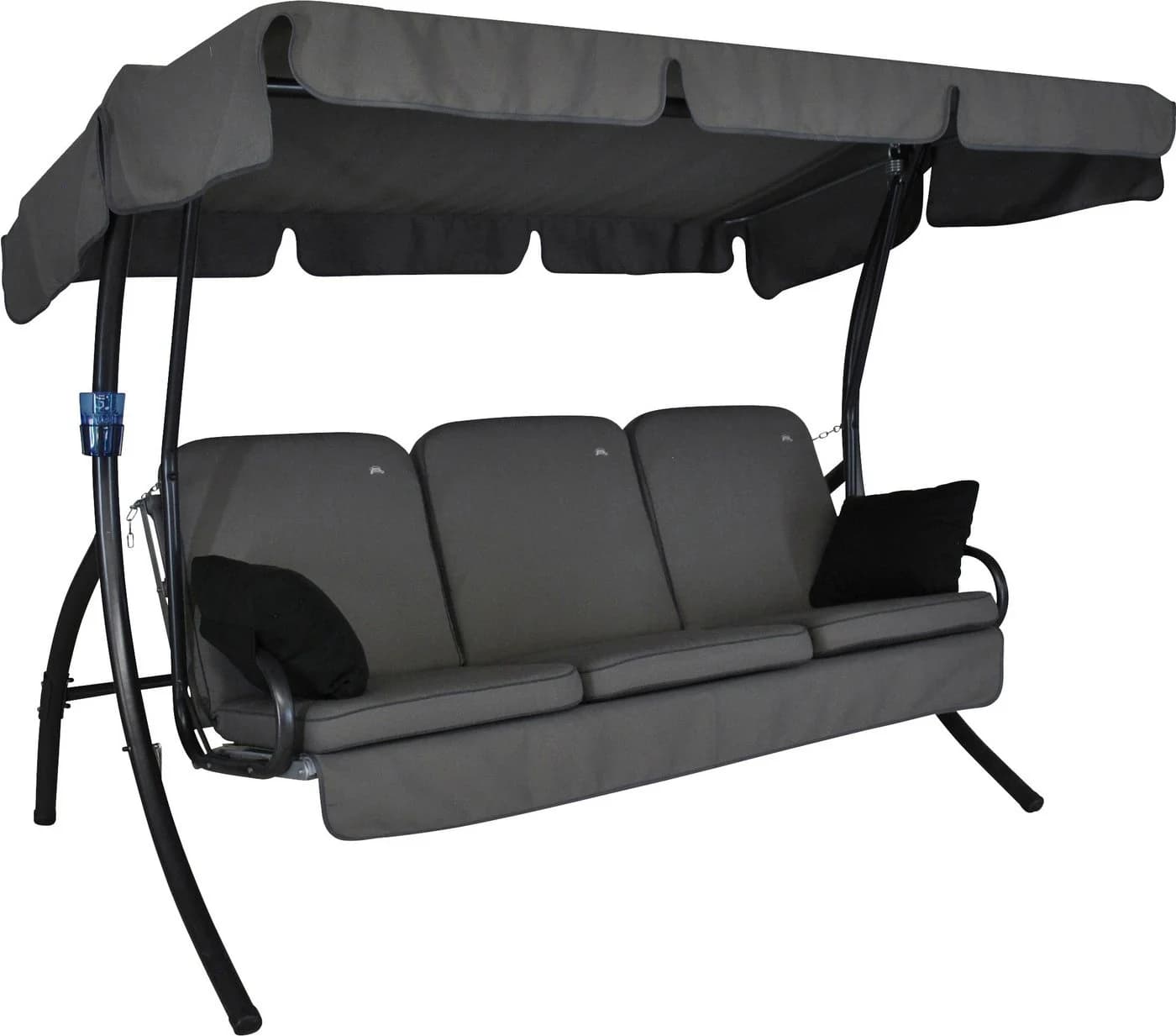 Angerer Freizeitmöbel Hollywoodschaukel Comfort Style Grau 3-Sitzer Bettfunktion - Bild 2