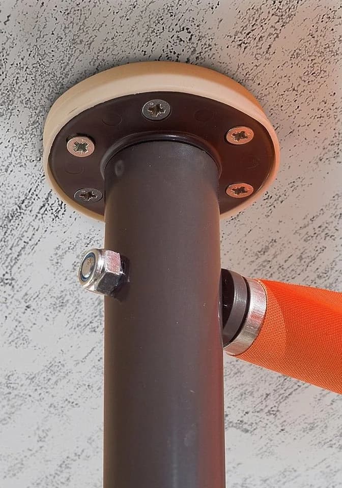 Angerer Freizeitmöbel Klemmmarkise Grau Gestreift 150 cm Ausfall