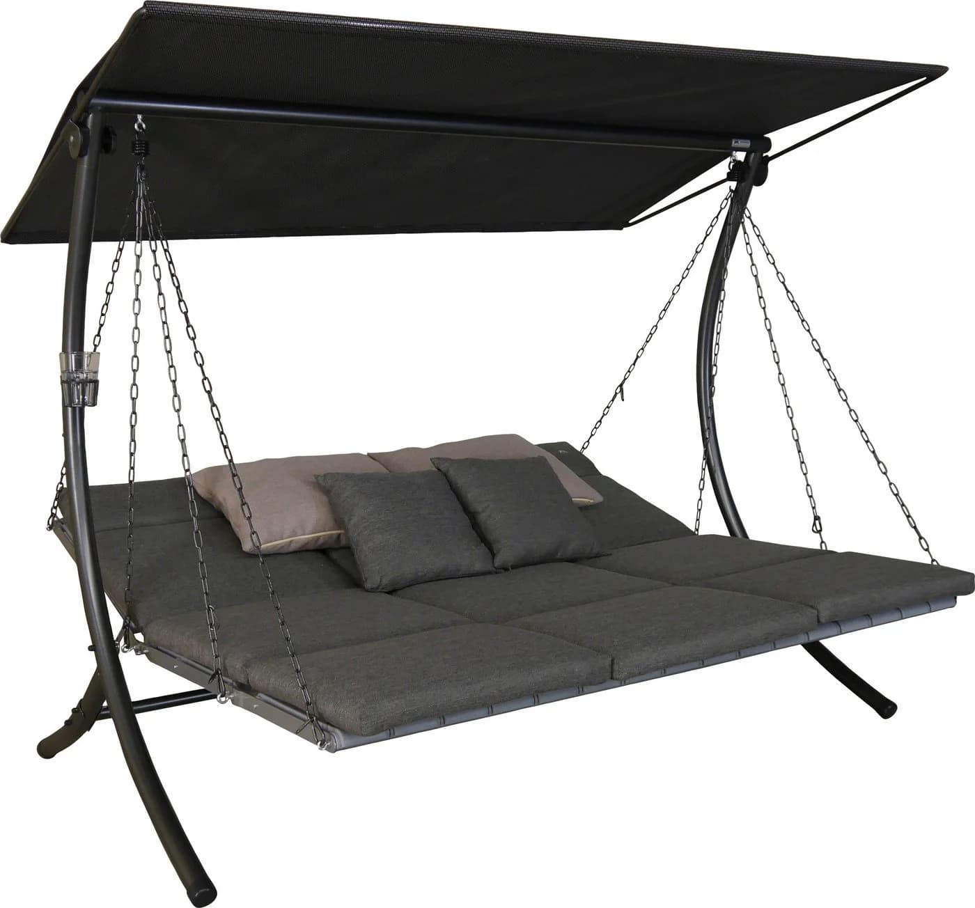 Angerer Hollywoodschaukel Luxus Smart stone Grau 3-Sitzer - Bild 2
