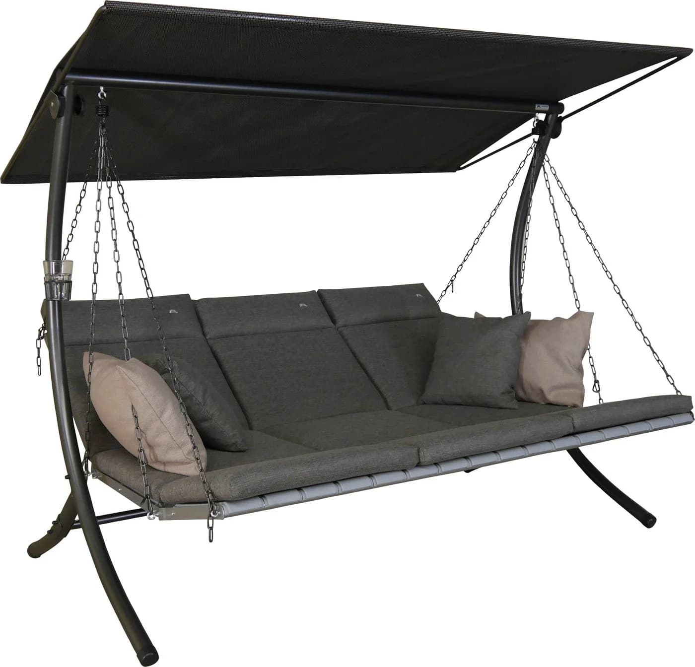 Angerer Hollywoodschaukel Luxus Smart stone Grau 3-Sitzer - Bild 3