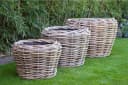 jankurtz Blumenkasten Palau Naturrattan Ø 57 cm mit Innentopf Bild 2