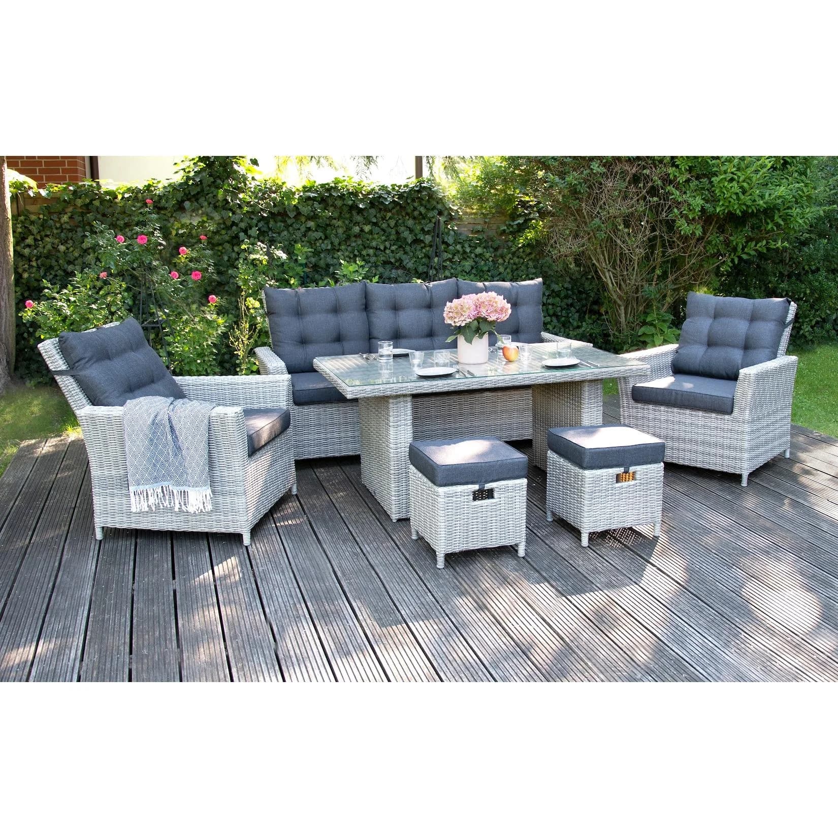 Bellavista Aluminium Luxus Set "Asti" grau