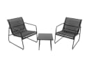 bellavista Home&Garden Gartenlounge-Set Mali Schwarz Stahl 3-tlg. Bild 3